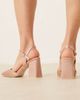 Be Mine Be Mine Bridal Frankie embellished heeled shoes in blush satin-Pink - 4