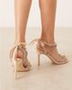 Be Mine Be Mine Bridal Jiana embellished heeled sandals in rose satin-pink - 3