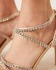 Be Mine Be Mine Bridal Jiana embellished heeled sandals in rose satin-pink - 4