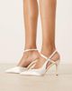 Be Mine Be Mine Bridal Kanica heeled pumps in ivory satin-White - 1