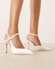 Be Mine Be Mine Bridal Kanica heeled pumps in ivory satin-White - 4