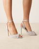 Be Mine Be Mine Bridal Kyree heeled sandals with pearl in blue satin - 1