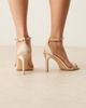 Be Mine Be Mine Bridal Lysha heeled sandals with embellished strap in rose satin-pink - 3