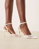 Be Mine Be Mine Bridal Meera pointed toe heeled pumps in white lace - 1