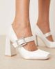 Be Mine Be Mine Bridal Neilina block heel Mary Janes in ivory-White - 1