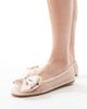 Be Mine Be Mine Bridal Nelly bow flat shoes in blush-Pink - 1