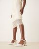 Be Mine Be Mine Bridal Ravina pointed toe block heeled shoes in ivory-White - 2