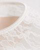 Be Mine Be Mine Bridal Reema block heeled shoes with bow detailing in ivory lace-White - 4