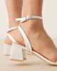 Be Mine Be Mine Bridal Ruhi low block heeled sandals in ivory-White - 2