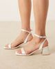 Be Mine Be Mine Bridal Ruhi low block heeled sandals in ivory-White - 3