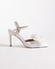 Be Mine Be Mine Bridal Rysha pointed toe heeled shoes with flower detailing in ivory-White - 1