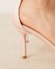 Be Mine Be Mine Bridal Vennie kitten heel shoes in blush satin-pink - 4