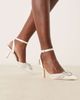 Be Mine Be Mine Bridal Zoha embellished kitten heeled shoes in ivory-White - 1