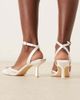 Be Mine Be Mine Bridal Zoha embellished kitten heeled shoes in ivory-White - 3