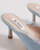 Be Mine Be Mine Sabrina kitten heel mules in blue lace - 4