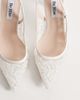 Be Mine Be Mine Tania slingback heeled shoes with embroidery in ivory-White - 2