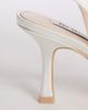 Be Mine Be Mine Tania slingback heeled shoes with embroidery in ivory-White - 3