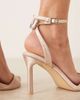 Be Mine Wide Fit Be Mine Wide Fit Bridal Eshana barely there sandals in blush satin-pink - 2