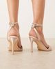 Be Mine Wide Fit Be Mine Wide Fit Bridal Eshana barely there sandals in blush satin-pink - 3