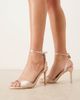 Be Mine Wide Fit Be Mine Wide Fit Bridal Eshana barely there sandals in blush satin-pink - 4