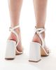 Be Mine Wide Fit Be Mine Wide Fit Bridal Jayna heeled sandals in ivory-White - 4