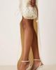 Be Mine Wide Fit Be Mine wide fit Sharly heeled sandals with bow detail in satin ivory-White - 1