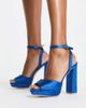 Be Mine Wide Fit Be Mine Wide Fit Vanyaa platform heeled shoes in navy - 4