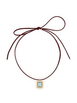 Bea Bongiasca Women's Candy 9K Yellow Gold, Blue Topaz & Leather Necklace