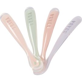 BEABA BEABA Set of 4 Self-Feeding Silicone Spoons