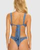 Beach Bunny Swimwear Beach Bunny Swimwear Trish Bralette Bikini Top in Denim, Women's at Urban Outfitters - 5
