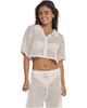 Beach Life by Gottex Beach Life by Gottex Anna Two Crochet Collared Beach Top - 1