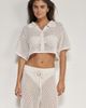 Beach Life by Gottex Beach Life by Gottex Anna Two Crochet Collared Beach Top - 2