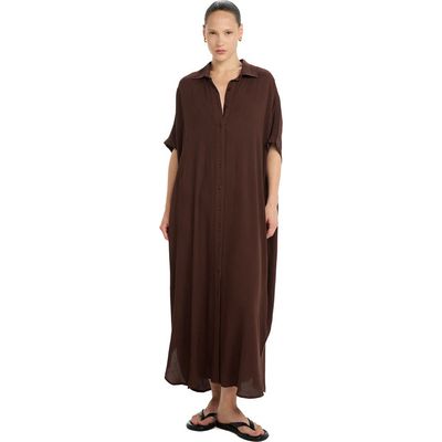 Beach Life by Gottex Beach Life by Gottex Resort Maxi Shirt Dress Cover-Up