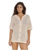 Beach Life by Gottex Beach Life by Gottex Robbie Crochet Collared Beach Top - 1