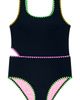 Beach Lingo Beach Lingo Kids' Color Coded Whipstitch Two-Piece Swimsuit - 1