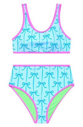 Beach Lingo Beach Lingo Kids' Contrast Piping Two-Piece Swimsuit