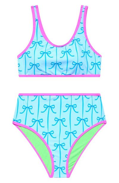 Beach Lingo Beach Lingo Kids' Contrast Piping Two-Piece Swimsuit
