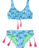 Beach Lingo Beach Lingo Kids' Floral Tassel Two-Piece Swimsuit - 1