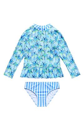 Beach Lingo Beach Lingo Kids' Long Sleeve Two-Piece Rashguard Swimsuit