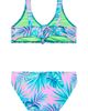 Beach Lingo Beach Lingo Kids' Metallic Ruched Tassel Trim Two-Piece Swimsuit - 2