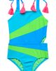 Beach Lingo Beach Lingo Kids' Rib Colorblock One-Piece Swimsuit - 1