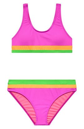 Beach Lingo Beach Lingo Kids' Rib Colorblock Two-Piece Swimsuit