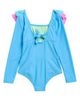 Beach Lingo Beach Lingo Kids' Ruffle Long Sleeve One-Piece Rashguard Swimsuit - 2