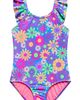 Beach Lingo Beach Lingo Kids' Ruffle Strap One-Piece Swimsuit - 1
