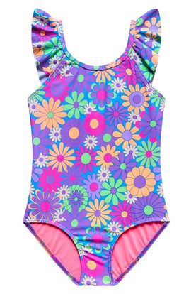 Beach Lingo Beach Lingo Kids' Ruffle Strap One-Piece Swimsuit