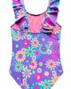 Beach Lingo Beach Lingo Kids' Ruffle Strap One-Piece Swimsuit - 2