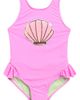 Beach Lingo Beach Lingo Kids' Sequin Seashell One-Piece Swimsuit - 1