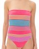 Beach Riot Beach Riot Amber One Piece Vibrant Volley Stripe - 1