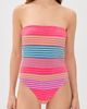 Beach Riot Beach Riot Amber One Piece Vibrant Volley Stripe - 2