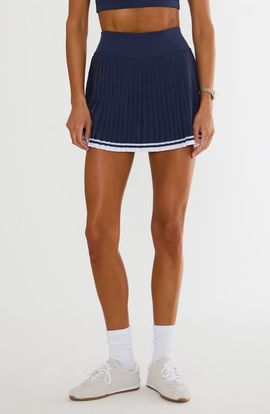 Beach Riot Beach Riot Analie Pleated Miniskirt